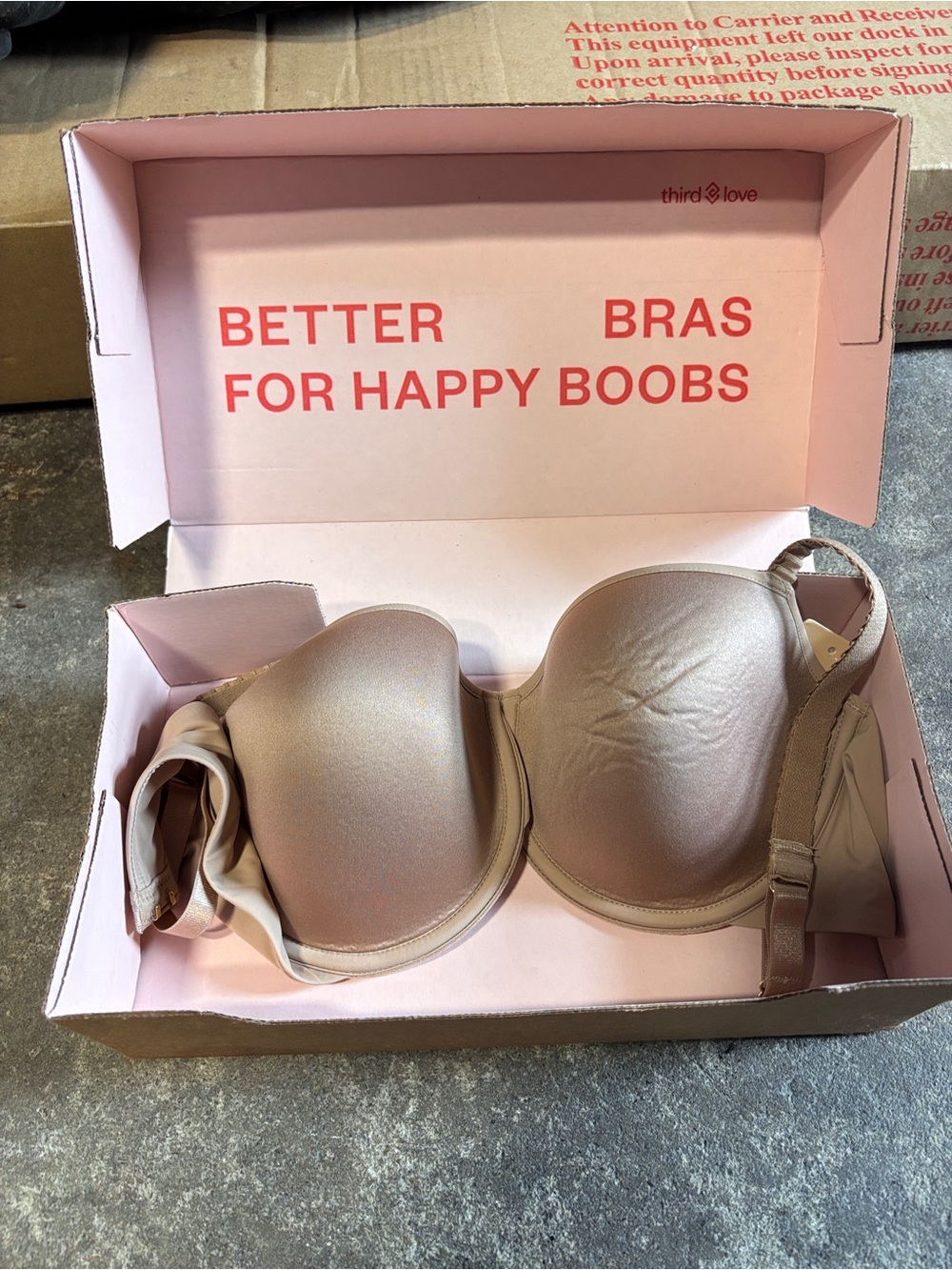 Third Love beige push up bra Size 34D